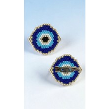 Seard Miyuki Boncuk El Yapımı Nazar Boncuğu Broş - Yaka Iğnesi 2