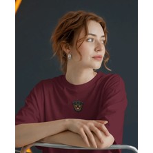 Muhtar Store Rottweiler Köpek Baskılı Kadın Oversize Tişört – Minimal Rottweiler Tasarım