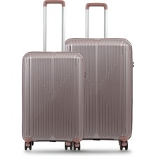 GROUND Sirius 2'li Valiz Seti Büyük-Orta Lila - 10728