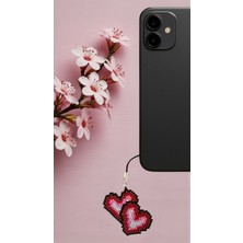 Seard Miyuki Boncuk El Yapımı Kalp Telefon Çarmı - Charm 4