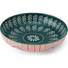 Mikasa MKPBOWLS29 Sırlı Seramik Kase Folk Tarz Desenli