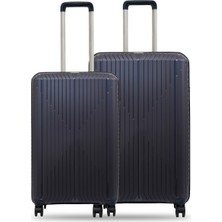 GROUND Sirius 2'li Valiz Seti Büyük-Orta Denim - 10728