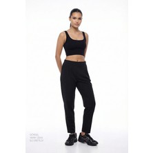 Penti Siyah Seamless Dikişsiz Kare Yaka Crop Üst