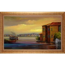 Giyense Altın Çerçeveli Dekoratif Paspartulu Tablo NYY1119