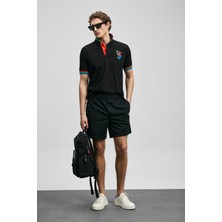 Lufian Erkek Fun Smart Polo T-Shirt 111040231 Siyah