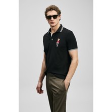 Lufian Erkek Brady Smart Polo T-Shirt 111040245 Siyah