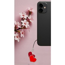 Seard Miyuki Boncuk El Yapımı Kalp Telefon Çarmı - Charm 3