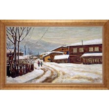 Giyense Altın Çerçeveli Dekoratif Paspartulu Tablo NYY1236