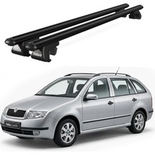 Today Auto Venüs Skoda Fabia Station Wagon (2000-2007) Uyumlu Siyah Ara Atkı Port Bagaj Tavan Barı