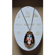 Seard Miyuki Boncuk El Yapımı Kleopatra Mısır Firavun Kolye 1