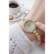 Grand Romanson Rms Romanson Su Yolu Özel Taşlı Kordon 2 Yıl Garantili 5 Atm Kadın Kol Saati+Bileklik  A.2131.25