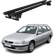Today Auto Venüs Peugeot 406 Station Wagon (1999-2005) Uyumlu Siyah Ara Atkı Port Bagaj Tavan Barı