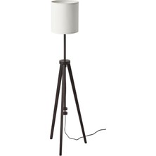 IKEA Dişbudak Ahşap Kahve Dişbudak Beyaz Zarif Yer Lambası Lambader