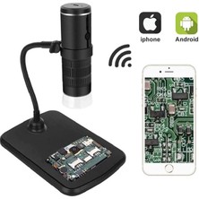 Plentiful 1000X Wifi Dijital LED Kablosuz Pilli Mikroskop 1080P