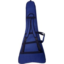 Fortex 450 Serisi V Kasa Profesyonel Elektro Gitar Çantası Lacivert