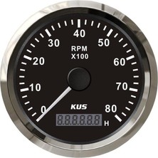 Kus Devir Göstergesi ve Motor Saati 8000RPM, Siyah
