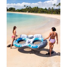 Toha Intex River Run Çift Kişilik Şişme Deniz Yatağı - Soğutucu Bölmeli, File Tabanlı Lüks Yüzer Koltuk