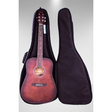 Fortex 350 Serisi Akustik Gitar Çantası Bordo