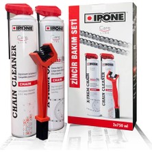 Ipone Zincir Bakım Seti ( Özel Kutuda Fırça Hediyeli ) 2X750 ml