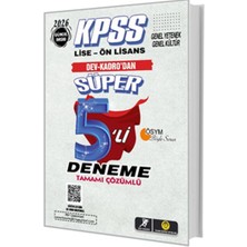 Bilfold Tasarı Kpss Lise-Önlisans Süper 5li Deneme
