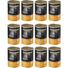 Challange Challenge Tavuklu Yetişkin Kedi Konservesi 12 x 400 gr (Avantaj Paketi)