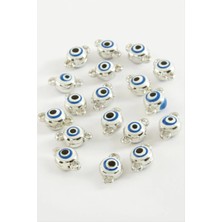 Nazar Çift Kulplu Mineli Bileklik Kolye Ucu Aparatı 1 Adet