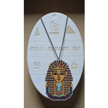 Seard Miyuki Boncuk El Yapımı Kleopatra Mısır Firavun Kolye 4