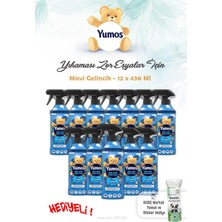 Yumoş 12 Adet Mavi Gelincik 430 ml Giysi Spreyi ve Rosıe