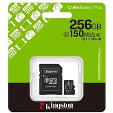 Sylar 256 GB Kıngston Canvas Select Plus Mıcro Sd Card CL10 SDCS3/256GB