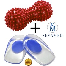 Topuk Dikeni Için Tabanlık Silikon Topuk Pedi Topuk Ayak Ağrıları Için ve Ayak Masaj Aleti Silindiri Kırmed