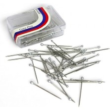 Alivascarf Toplu Iğne Gümüş Gri Renk 50 x 2 100 Adet 2.5cm - Eşarp ve Şal Iğnesi - Kadın Tesettür Iğne