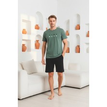 Seboteks %100 Pamuklu Kısa Kollu Cepli Erkek Şortlu Pijama Takımı 2016