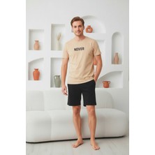 Seboteks %100 Pamuklu Kısa Kollu Cepli Erkek Şortlu Pijama Takımı 2016