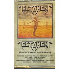 Kadıköy Plak Kulübü Dikkat Kaset !!! Testament – Practice What You Preach Kaset