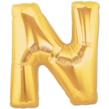 Epilons Altın Sarısı Folyo N Harfi Balon 1 Metre