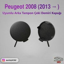 AutoPit 3D Peugeot 2008 (2013 → ) Uyumlu Arka Tampon Çeki Demiri Kapağı