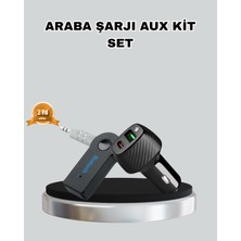 Epilons Aux Bluetooth Adaptör 38W Hızlı Araç Şarj Seti