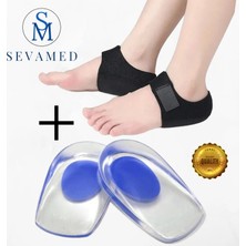 Topuk Dikeni Için Rahatlatıcı Topuk Pedi Silikon Tabanlık ve Topuk Kumaşı Topuk Ağrıları Için Kırmed