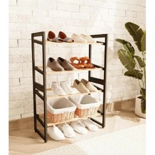 Epilons 4 Katlı Ahşap Ayakkabılık