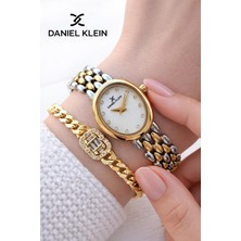 Daniel Klein Çelik Kordonlu 2 Yıl Garantili 3 Atm Suya Dayanıklı Kadın Kol Saati+Bileklik BD.10148.4