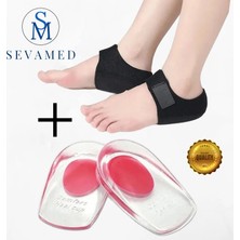 Topuk Dikeni Için Rahatlatıcı Topuk Pedi Silikon Tabanlık ve Topuk Kumaşı Topuk Ağrıları Için Kırmed