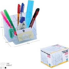 Ark 766 Renkli Kalemlik 1 Adet 145 mm x 100 mm x 105 mm Ölçülerle Masa Üstü Düzenleyici