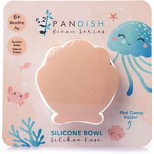 Pandish Exclusive Series Clamsy Silikon Kapaklı Kase Pinky
