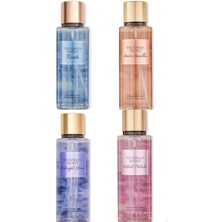Victoria's Secret 4'lü Set Vücutspreyi Bare vanilla,Mıdnıght bloom, Velvet petals, Rush en sevilenler bir arada