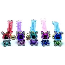 Epilons Taşlı Ayıcık Silikon Anahtarlık Model 1