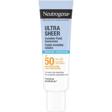 Neutrogena Ultra Sheer Hydrating Fluid SPF50 Yüz Güneş Koruyucu, 50 ml