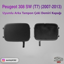AutoPit 3D Peugeot 308 Sw (T7) (2007–2013) Uyumlu Arka Tampon Çeki Demiri Kapağı