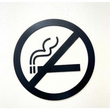 İDA Craft Sigara Içilmez Uyarı Levhası – Dekoratif Ahşap Duvar Tabelası