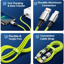 LTG Nova PL-8632 4-In-1 240W Pd Hızlı Şarj Kablosu – Type-C Lightning Destekli