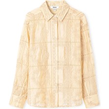 İpekyol Nakışlı düşük omuz gömlek IS1260025229018